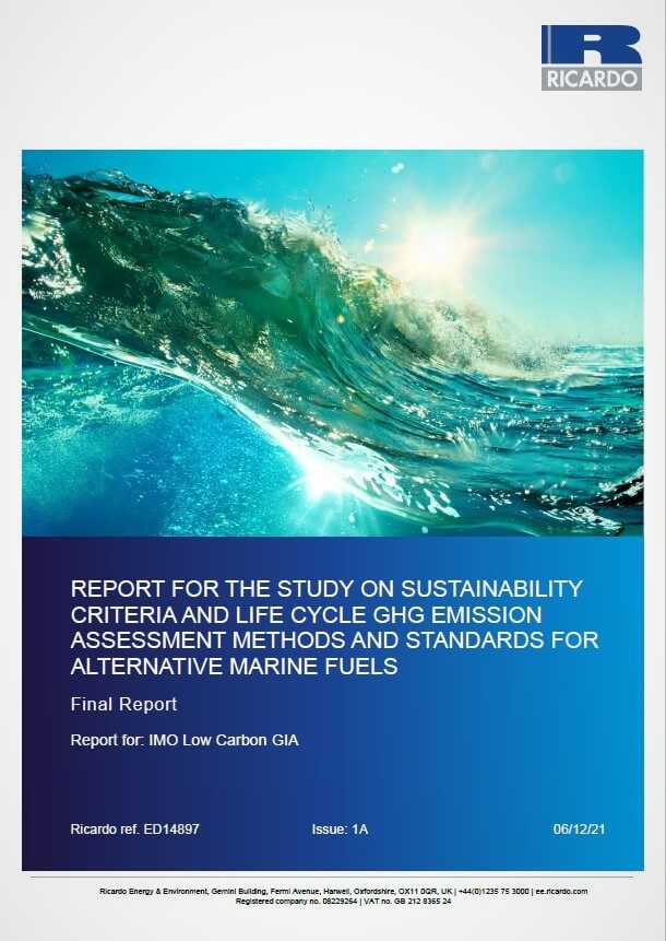 Alternative Fuels LCA Study